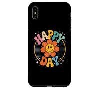 Custodia per iPhone XS Max Retro Happy Day Smiling Flower Vintage Groovy 70s