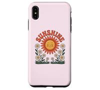 Custodia per iPhone XS Max Retro Happy Day Smiling Flower Vintage Groovy 70s