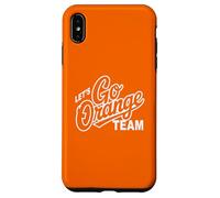Custodia per iPhone XS Max Retro LET'S GO ORANGE TEAM Varsity War Game Day Spirit Week