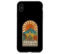 Custodia per iPhone XS Max Retro Psychedelic Antigua Guatemala Travel Poster