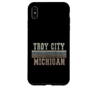 Custodia per iPhone XS Max Retro Troy città Michigan