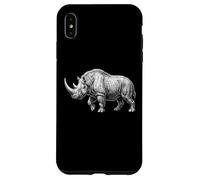 Custodia per iPhone XS Max Rinoceronte Lanoso Era Glaciale Megafauna Animale Preistorico