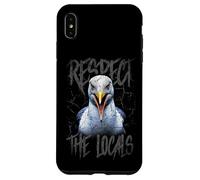 Custodia per iPhone XS Max Rispetta la gente del posto Divertente Seagull Seaside
