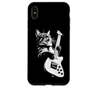 Custodia per iPhone XS Max Rock Cat Playing Guitar - Funny Guitar Cat