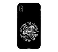 Custodia per iPhone XS Max Rock N Roll Raised On Riffs Punk Metal Guitar Energy