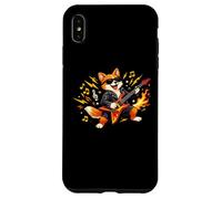 Custodia per iPhone XS Max Rocking Fox Chitarra Mascotte Grafica