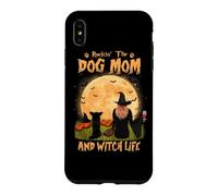 Custodia per iPhone XS Max Rocking The Dog Mom Witch Long Haired Chihuahua Halloween