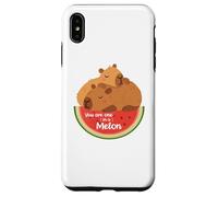Custodia per iPhone XS Max Rodents Summer Fruits One in a Melon Capybara