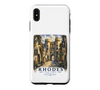 Custodia per iPhone XS Max Rodi Città Vecchia Grecia Vintage Greco Viaggi