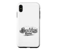 Custodia per iPhone XS Max Roma Italia Colosseo Città del Vaticano Sketch Art