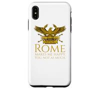 Custodia per iPhone XS Max Roma mi rende felice - SPQR Legionary Eagle - Storia Romana