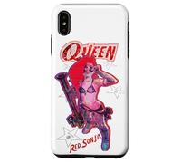Custodia per iPhone XS Max Rosso Sonja Ben Caldwell:Fumetto: Synthwave Regina Starlet Glitch