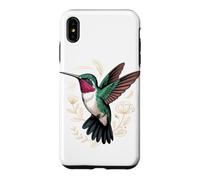 Custodia per iPhone XS Max Ruby-Throated Hummingbird Garden Bird Birder