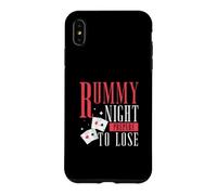 Custodia per iPhone XS Max Rummy Night prepararsi a perdere divertenti giochi di carte un giocatore di ramino