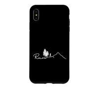 Custodia per iPhone XS Max Run Mountain Line Art