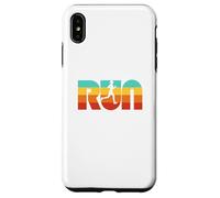 Custodia per iPhone XS Max RUN Vintage 70s Color Female Retro Runner Graphic