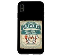 Custodia per iPhone XS Max Saltwater Doctor Crab Ocean Vintage Design