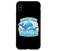 Custodia per iPhone XS Max Salvare le balene amante Giornata della Terra Ambiente Ecologia Cute Kid