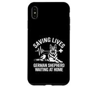 Custodia per iPhone XS Max Salvare vite Pastore Tedesco Aspettando A Casa
