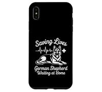 Custodia per iPhone XS Max Salvare vite Pastore Tedesco Aspettando A Casa