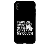 Custodia per iPhone XS Max Salvo vite, il mio carlino rovina la mia infermiera