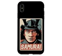 Custodia per iPhone XS Max Samurai giapponese Ukiyo-e Anime Retro Giappone Bushido Souvenir
