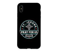 Custodia per iPhone XS Max San Girolamo Prega per noi Santo Patrono Cattolico Grafico