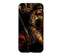 Custodia per iPhone XS Max San Michele Arcangelo Barocco Chiaroscuro Icona Design