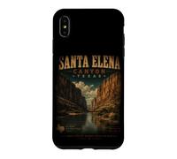 Custodia per iPhone XS Max Santa Elena Canyon Texas Big Bend Vintage Deserto