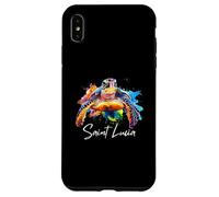 Custodia per iPhone XS Max Santa Lucia Isola Souvenir Mar dei Caraibi Santa Lucia