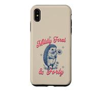 Custodia per iPhone XS Max Sarcasmo femminile per il 40° compleanno di un riccio leggermente selvaggio e quaranta