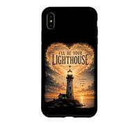 Custodia per iPhone XS Max Sarò il tuo faro che ti guida a casa Amore romantico