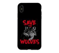 Custodia per iPhone XS Max Save The Wolves Faccia Di Lupo Contro Caccia Al Lupo