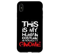 Custodia per iPhone XS Max Scary Gnome Halloween Costume Scary Garden Cute Gnome Gift