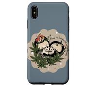 Custodia per iPhone XS Max Scheletro bacio romantico gotico teschio fungo botanico