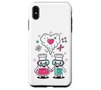 Custodia per iPhone XS Max Science Love Vibes Chemistry Lab Carino San Valentino