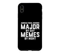 Custodia per iPhone XS Max Scienze agrarie Major By Day Memes By Night Agrologo