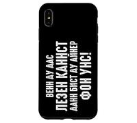 Custodia per iPhone XS Max Scritta in Russia in lingua tedesca "Wenn du das like kannst Russen"