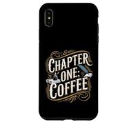Custodia per iPhone XS Max Scrittore Romanzo Autore Scrittura Capitolo Uno Caffè