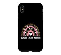 Custodia per iPhone XS Max Scuola Assistente sociale Leopard Rainbow