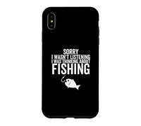 Custodia per iPhone XS Max Scusa se non stavo ascoltando, stavo pensando alla pesca