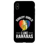Custodia per iPhone XS Max Scusate Ragazze Mi Piacciono le Banane