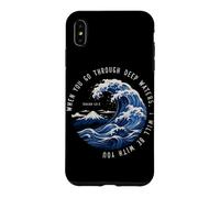 Custodia per iPhone XS Max Se attraversi acque profonde sarò con te Isaia 43:2