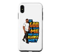Custodia per iPhone XS Max Se Dio è con me chi può essere contro di me Padre Nero Re