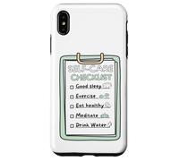 Custodia per iPhone XS Max SelfCare Checklist Promemoria abitudini sane
