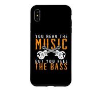 Custodia per iPhone XS Max Senti la musica ma senti il basso Clef Lovers Basso