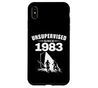 Custodia per iPhone XS Max Senza supervisione dal 1983 Retro anni '70 '80 Kid Nostalgia Compleanno