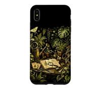 Custodia per iPhone XS Max Serra vintage botanica panchina da vaso, design naturale