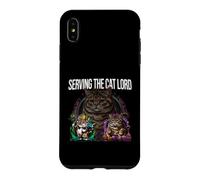 Custodia per iPhone XS Max Serving The Cat Lord Funny Feline Royal Master Design