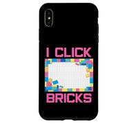 Custodia per iPhone XS Max Set di mattoncini colorati I Click Bricks Toy Builder Hobby